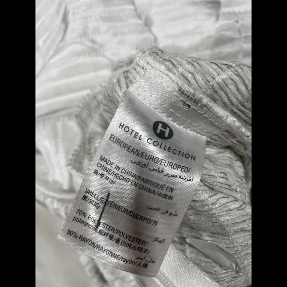 NEW Hotel Collection Moire Quilted (1)‎ Euro Sham